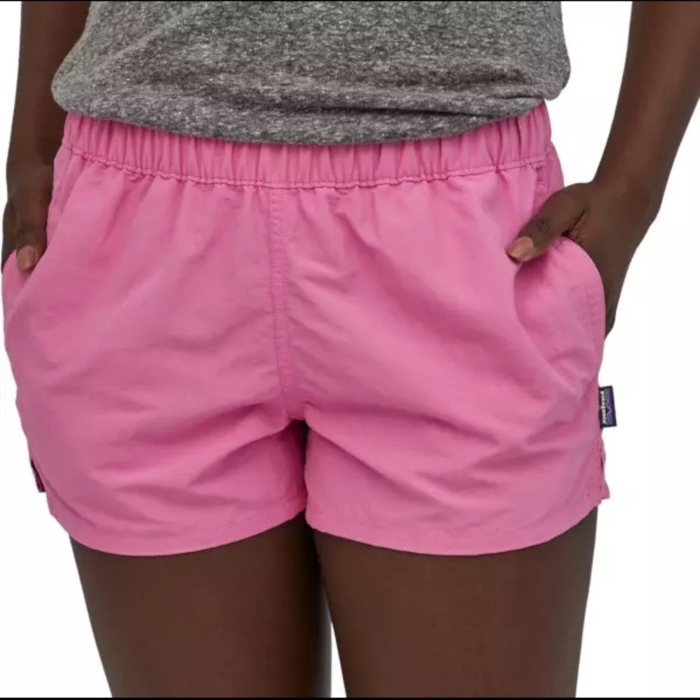 Patagonia Women's Barely Baggies 2.5" Shorts in Marble Pink